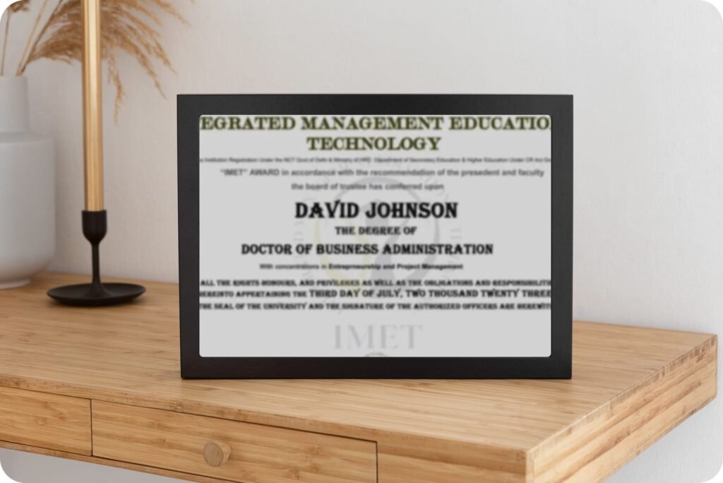 DBA Certificate